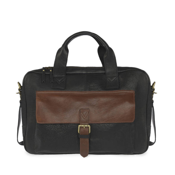 Wandering Soul Leather Laptop Messenger