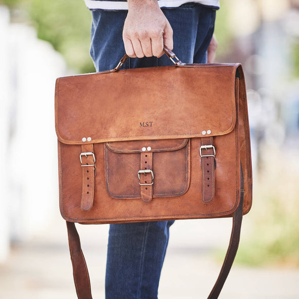 Grande Satchel with Front Pocket and Handle