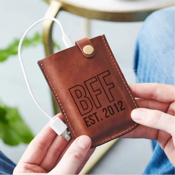 BFF Personalised Leather Power Pack