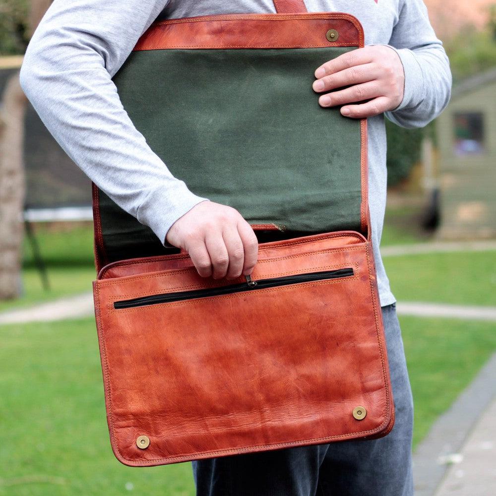 Super Durable Handmade Leather Messenger Bags. – Vida Vida Leather