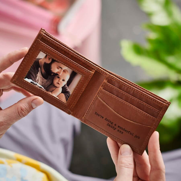 Men's Real Leather Wallet And Cardholder Gift Set | Boohoo UK