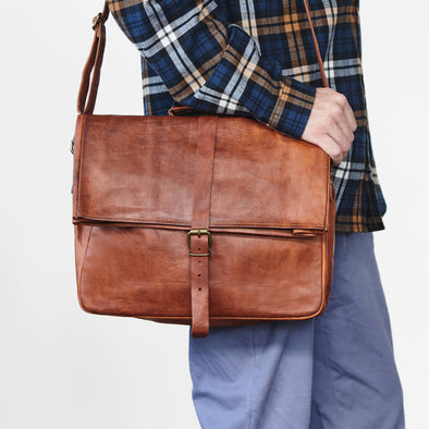 Leather Laptop Bag For Men, Different Styles, Sizes & Colours – Vida ...